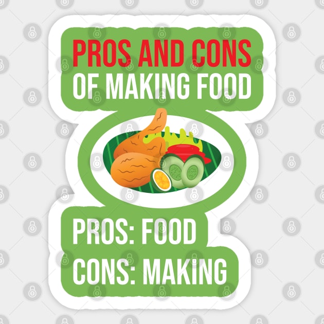 Pros And Cons Of Making Food Sticker by Dojaja